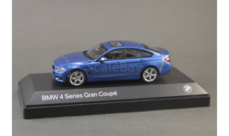 !!! С РУБЛЯ !!! 1:43 — BMW 4 Series (F36) Gran Coupe blue — БЕЗ РЕЗЕРВНОЙ ЦЕНЫ !!!, масштабная модель, Kyosho, scale43