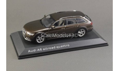 ТОРГИ С 1 РУБЛЯ 1:43 Audi A6 Allroad Quattro Java brown, масштабная модель, scale43, iScale