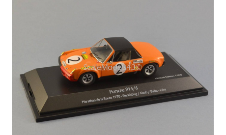 Porsche 914/6 #2 Marathon de la Route 1970, масштабная модель, 1:43, 1/43, Schuco