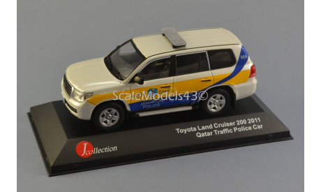 SALE / ЛИКВИДАЦИЯ 1:43 Toyota Land Cruiser 200 Qatar Traffic Police Car ’2011, масштабная модель, J-Collection