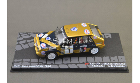 1:43 — Lancia Delta Integrale #1 Rally Elpa Halkidikis 1988 Tabaton, Tedeschini, масштабная модель, Altaya, scale43