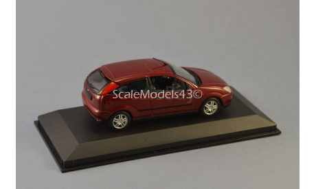 ТОРГИ С 1 РУБЛЯ 1:43 Ford Focus 3-door red metallic, масштабная модель, 1/43, Minichamps