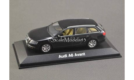 1:43 — Audi A6 Avant 2004 black, масштабная модель, Minichamps, scale43