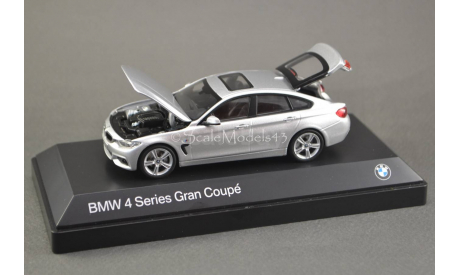 !!! С РУБЛЯ !!! — 1:43 — BMW 4 Series (F36) Gran Coupe silver, масштабная модель, Kyosho, scale43