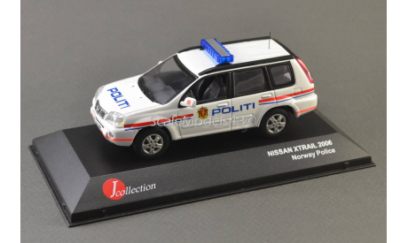 1:43 Nissan X-Trail Norway Police (2006), масштабная модель, J-Collection