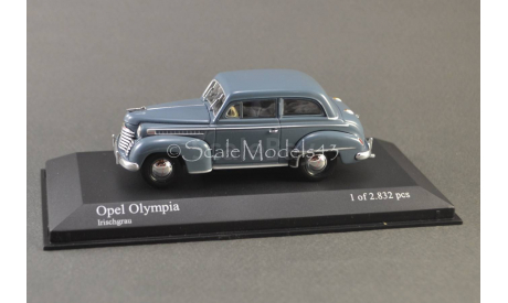 Opel Olympia (1952) irish grey, масштабная модель, Minichamps, scale43