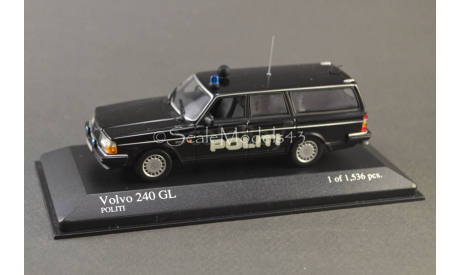 Volvo 240 GL break Politi, масштабная модель, Minichamps, scale43