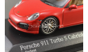 Porsche 911 Turbo S Cabriolet, масштабная модель, Minichamps, scale43