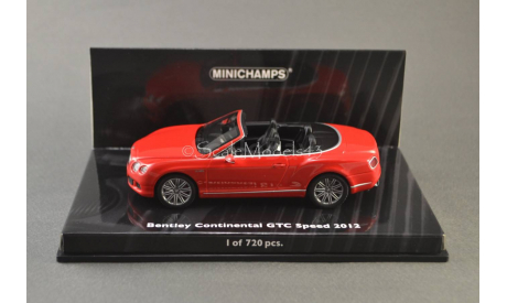 Bentley Continental GTC Speed, масштабная модель, Minichamps, scale43