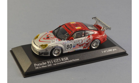 SALE / ЛИКВИДАЦИЯ !!! 1:43 Porsche 911 (996) GT3 RSR #80 Flying Lizard 24h LeMans 2005, масштабная модель, Minichamps