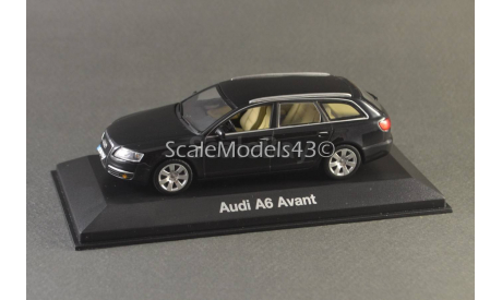 1:43 Audi A6 Avant 2004 black, масштабная модель, Minichamps, 1/43