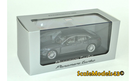 Porsche Panamera Turbo volcano Gray metallic, масштабная модель, Herpa, scale43