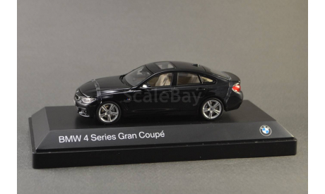 !!! С РУБЛЯ !!! 1:43 — BMW 4 Series (F36) Gran Coupe black — БЕЗ РЕЗЕРВНОЙ ЦЕНЫ !!!, масштабная модель, Kyosho, 1/43