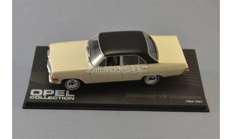 С РУБЛЯ !!! Opel Diplomat V8 Limousine Year 1964, масштабная модель, 1:43, 1/43, Altaya