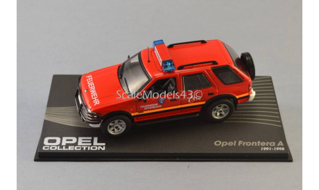 Opel Frontera A Fire department 1991-1998, масштабная модель, 1:43, 1/43, Atlas