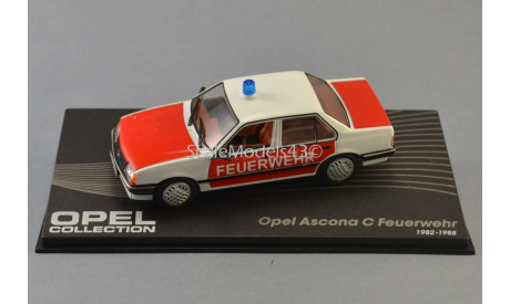 Opel Ascona C Fire department year 1982-1988, масштабная модель, 1:43, 1/43, Atlas