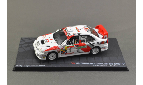 Mitsubishi Lancer RS IV #1 Rally Argentina 1997 Mäkinen / Harjanne, масштабная модель, Altaya, 1:43, 1/43