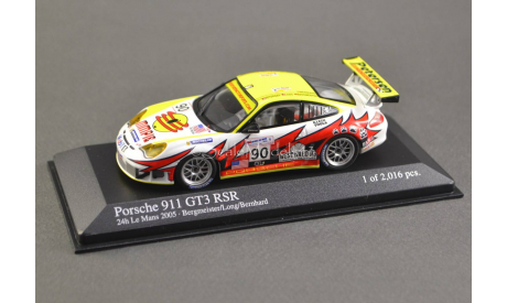 1:43 — Porsche 911 GT3 RSR #90 24 h Le Mans 2005 Bergmeister/Long/Bernard, масштабная модель, Minichamps, 1/43