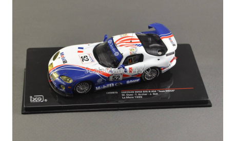 ТОРГИ С 1 РУБЛЯ 1:43 Chrysler Viper GTS-R #52 24h LeMans 1999 Viper Team Oreca, масштабная модель, IXO Rally (серии RAC, RAM)