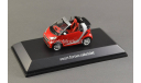 ТОРГИ С 1 РУБЛЯ 1:43 Smart Fortwo Cabriolet red / silver / black, масштабная модель, 1/43, Spark