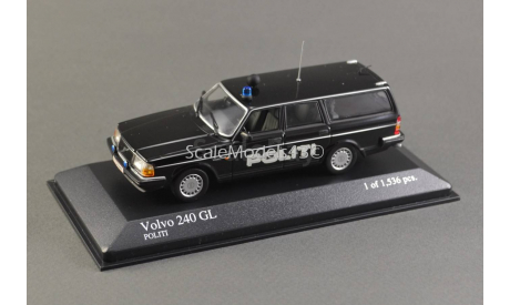 1:43 Volvo 240 GL Break Politi ’ 1986, масштабная модель, Minichamps