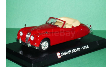 Jaguar XK 140 - 1956 год, масштабная модель, Hachette, scale43