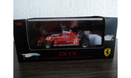 Ferrari F1 126 CK, масштабная модель, 1:43, 1/43, Hot Wheels Elite