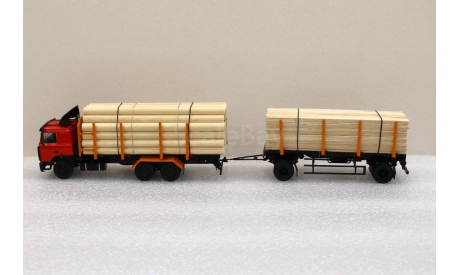 1/43      МАЗ-6303 сортиментовоз с прицепом МАЗ-83781 SSM, масштабная модель, 1:43