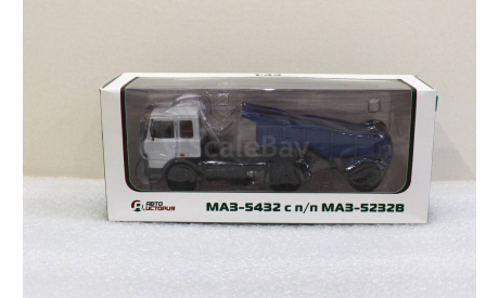 1/43    МАЗ-5432  с Полуприцепом МАЗ-5232В, масштабная модель, Автоистория (АИСТ), scale43
