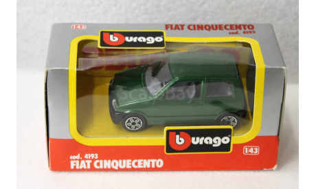 1/43     Burago   FIAT CINQUECENTO, масштабная модель, scale43