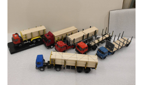1/43     Сортиментовоз на базе полуприцепа МАЗ 5205, сборная модель автомобиля, Клен, scale43