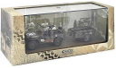 JEEP Willys с прицепом 101st Airborne Division Normandie Франция 1944, масштабные модели бронетехники, Atlas, 1:43, 1/43