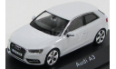 Audi A3 2012 White, масштабная модель, Schuco, scale43