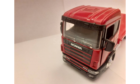 Scania с грузовой платформой С РУБЛЯ, масштабная модель, New-Ray Toys, scale43