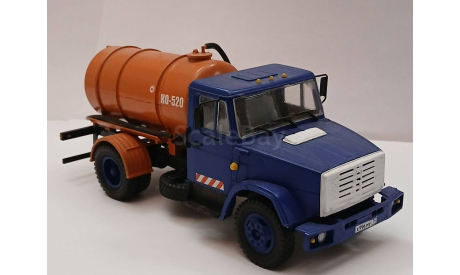 1:43 Вакуумная машина КО-520 (4333) с 1 рубля, масштабная модель, AVD Models, scale43, ЗИЛ