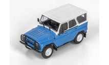 1:43 # 3 УАЗ 31514, голубой / белый, журнальная серия масштабных моделей, De Agostini, scale43