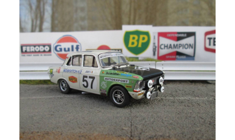 MOSKVITCH 412 Circuit de Spa – Francorchamps, Belgium. 24 Hours 1971 year, масштабная модель, Москвич, Вадим Покровский, 1:43, 1/43