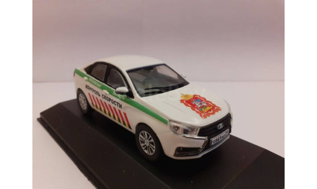 1:43 Lada Vesta Контроль скорости, масштабная модель, Ручная работа, scale43, ВАЗ
