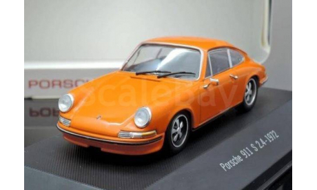 PORSCHE 911 S 2.4 1972 Orange, масштабная модель, Atlas, scale43