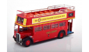 автобус AEC Regent RT ’London Transport Sightseeing Tour’ Open-Top 1950 Red, масштабная модель, IXO, scale43