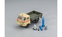 1:43 УАЗ-450Д «Аварийная» «ГорГаз» Душанбе, Таджикистан - 1963 г. с аксессуарами в кузове, масштабная модель, DiP Models, scale43