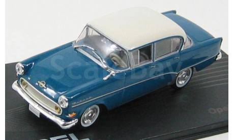 OPEL REKORD PI 4-doors 1957-1960 Blue/Crème, масштабная модель, Opel Collection, scale43