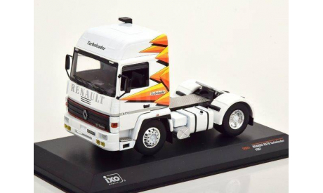 седельный тягач RENAULT R370 Turboleader 1987 White/Orange/Yellow, масштабная модель, IXO, scale43