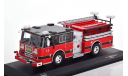 SEAGRAVE Marauder II ’Pelham Fire Department’ 2007 Red/Black, масштабная модель, IXO, scale43