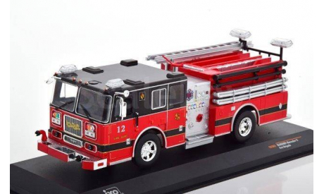 SEAGRAVE Marauder II ’Pelham Fire Department’ 2007 Red/Black, масштабная модель, IXO, scale43