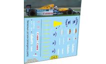 набор декалей Formula 1 выпуск №7 Williams FW 14B Манселл (1992), фототравление, декали, краски, материалы, Doctor Decal, scale43