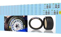 набор декалей Логотипы на колеса Michelin, Bfgodrich, фототравление, декали, краски, материалы, Doctor Decal, scale43