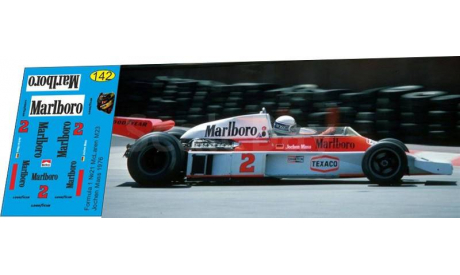 набор декалей Formula 1 №21 McLaren M23 №2 Jochen Mass, фототравление, декали, краски, материалы, Doctor Decal, scale43