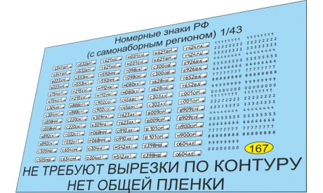 Номерной знак  РФ самонаборный регион, фототравление, декали, краски, материалы, Doctor Decal, scale43