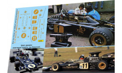 набор декалей Formula 1 №38 Lotus 72D